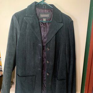 Vintage Banana Republic Blue Suede Jacket, Women's Size 12
